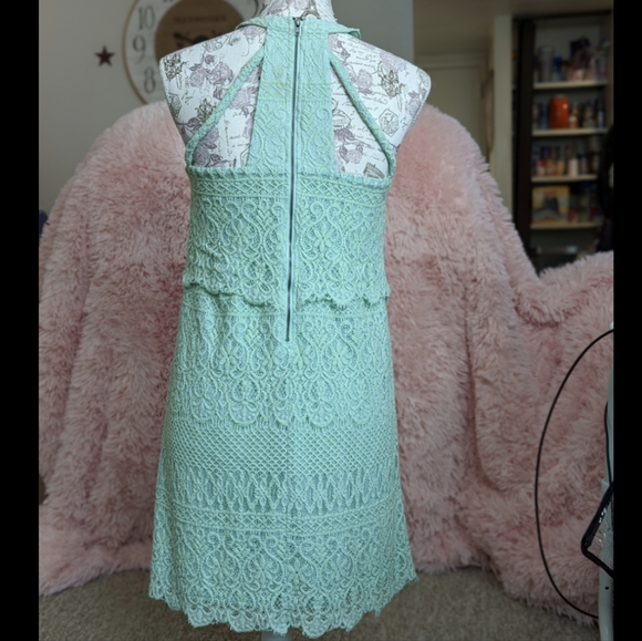 Alya Mint Green Knit Dress - Picture 2 of 8